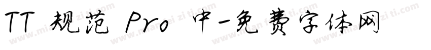 TT 规范 Pro 中字体转换
